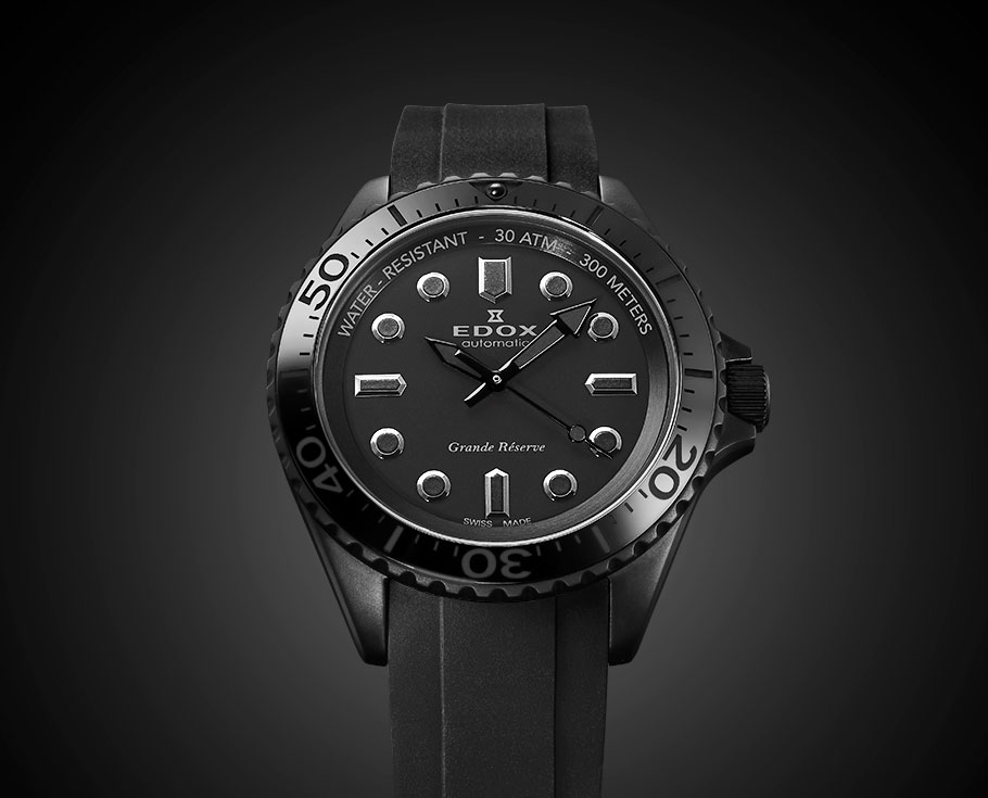 EDOX ｜ ネプチュニアン グランデ リザーブ オールブラック 日本限定モデル